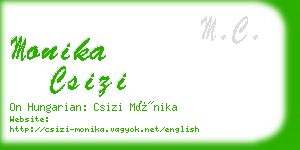 monika csizi business card